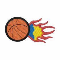 Basket-ball flamboyant polos brodés