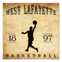 Basket-ball occidental de 1897 Lafayette Indiana Art Photographique