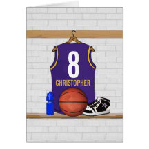 Basket-ball personnalisé Jersey (PAGE) Carte