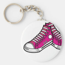 Basket rose Keychain de basket-ball Porte-clefs