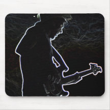basse de guitare de musique tapis de souris