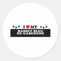 BASSET BLEU DE GASCOGN_ AUTOCOLLANTS