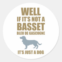 Basset Bleu de Gascogne Autocollants