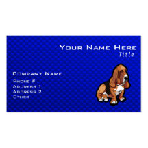 Basset Hound bleu Cartes De Visite Personnelles