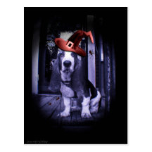 Basset Hound Howloween 2010 Cartes Postales
