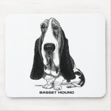 Basset Hound Mousepad Tapis De Souris