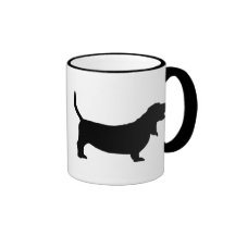 Basset Hound (noir) Mug À Café