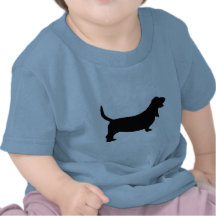 Basset Hound (noir) T-shirt