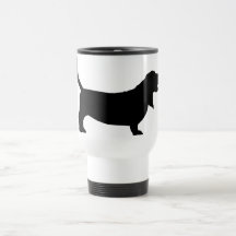 Basset Hound (noir) Tasses