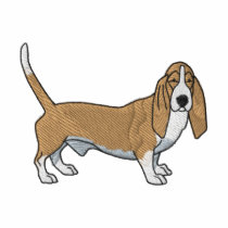 Basset Hound polos brodés