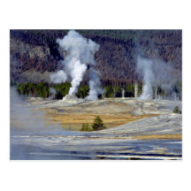 Bassin supérieur de geyser, parc national de Yello Cartes Postales