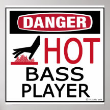 Bassiste chaud posters