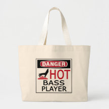Bassiste chaud sac fourre-tout