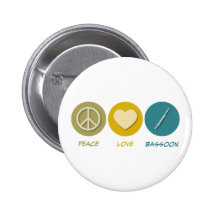 Basson d'amour de paix pin's avec agrafe