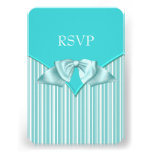 Bat mitzvah bleu turquoise RSVP Cartons D'invitation Personnalisés