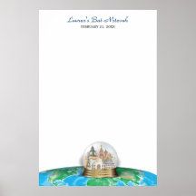 Bat mitzvah de barre de voyage du monde Signe-Dans