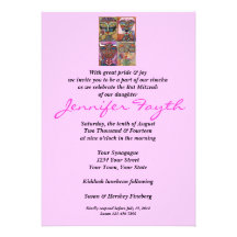 Bat mitzvah - L'Chaim à la vie ! Invitations Personnalisées