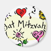 Bat mitzvah magnets pour réfrigérateur