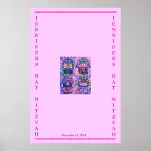 Bat mitzvah - signez dedans l'affiche - quatre Ham
