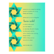 Bat mitzvah tout arrière - plan de couleur 3 étoil bristols personnalisés
