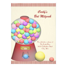 Bat mitzvah vintage de sucrerie faire-parts