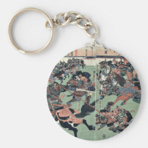 Bataille à la porte de Taiken par Utagawa, Toyokun Porte-clé