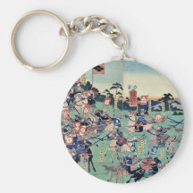 Bataille chez Kawanakajima par Utagawa, Yoshikazu, Porte-clefs