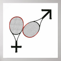 Bataille du tennis de sexes affiche