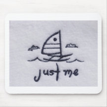 Bateau à voile tapis de souris