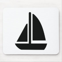 Bateau à voile tapis de souris