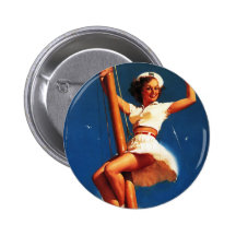 Bateau à voile vintage de Gil Elvgren naviguant le Pin's