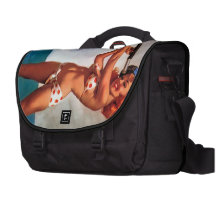 Bateau à voile vintage de Gil Elvgren naviguant le Sacs Pour Ordinateur Portable