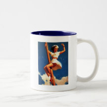 Bateau à voile vintage de Gil Elvgren naviguant le Tasse