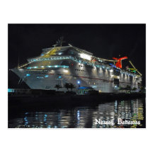 Bateau de croisière à Nassau, Bahamas Carte Postale