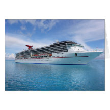Bateau de croisière dans les eaux des Caraïbes Cartes De Vœux