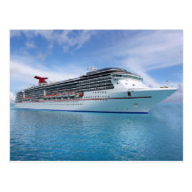 Bateau de croisière dans les eaux des Caraïbes Carte Postale