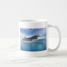 Bateau de croisière dans les eaux des Caraïbes Mugs À Café