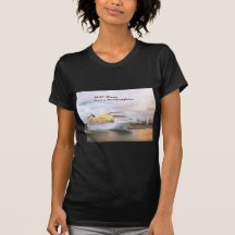 Bateau de croisière partant du port t-shirts