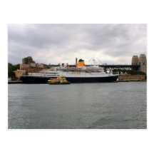 Bateau de croisière rose de saga cartes postales