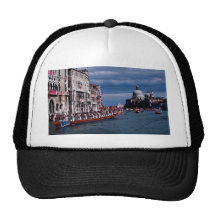 bateau de Dix-huit-rameurs dans la régate Storica Casquette De Camionneur