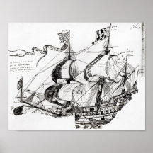 Bateau de Jacques Cartier, 'Rarete Indes Poster