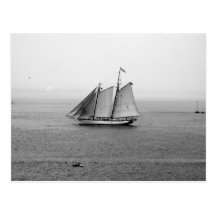 Bateau de navigation carte postale