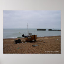 Bateau de pêche, Hastings Affiche