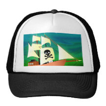 Bateau de pirate casquette