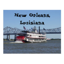 Bateau de rivière à la Nouvelle-Orléans Cartes Postales