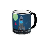 Bateau de Rocket d'espace extra-atmosphérique Tasse À Café