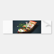 Bateau de sashimi autocollant pour voiture