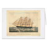 Bateau de tondeuse "grande République" (0398A) Carte De Vœux
