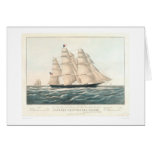 Bateau de tondeuse "nuage de vol" (0397A) Carte De Vœux