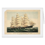 Bateau de tondeuse "trois frères" (0406A) Carte De Vœux